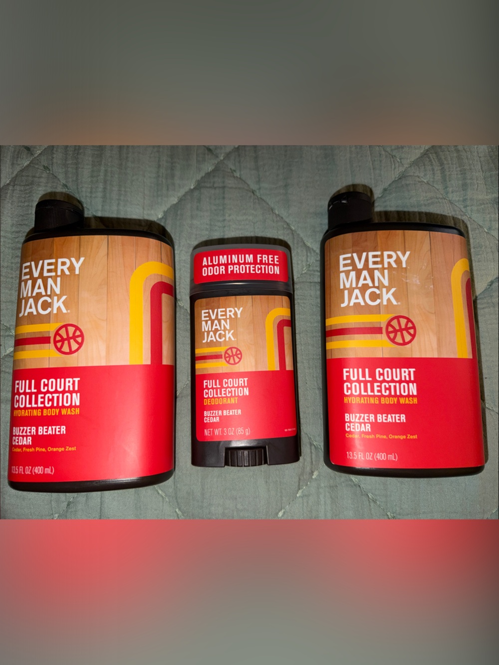 Every Man Jack Full Court Collection Hydrating Body Wash & Deodorant Bundle